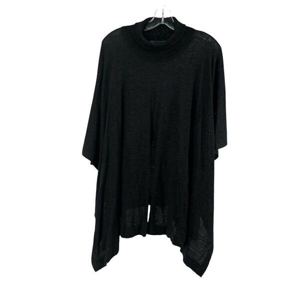 Crea Concept Sweater Dolman Turtleneck Split Front Grey Size 38 US M Wool Blend - Picture 1 of 6
